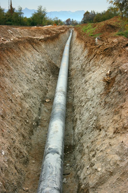 Underground Gas Line Work